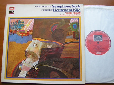 SHOSTAKOVICH: SYMPHONY No. 6 / PROKOFIEV: LIEUTENANT KIJE    ANDRE PREVIN / LONDON SYMPHONY    ASD 3029