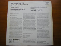 SHOSTAKOVICH: SYMPHONY No. 6 / PROKOFIEV: LIEUTENANT KIJE    ANDRE PREVIN / LONDON SYMPHONY    ASD 3029