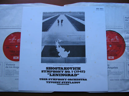 SHOSTAKOVICH: SYMPHONY No. 7 'Leningrad' / KABALEVSKY: CELLO CONCERTO     DANIEL SHAFRAN / USSRSO / LENINGRAD PO / SVETLANOV    SLS 784