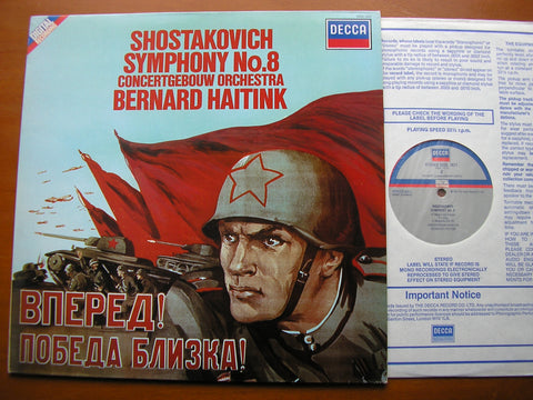 SHOSTAKOVICH: SYMPHONY No. 8      HAITINK / CONCERTGEBOUW ORCHESTRA     SXDL 7621