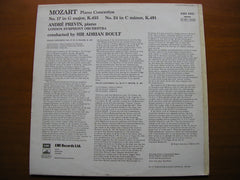 MOZART: PIANO CONCERTOS Nos. 17 & 24    PREVIN / LONDON SYMPHONY ORCHESTRA / BOULT     ASD 2951