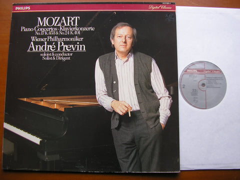 MOZART: PIANO CONCERTOS Nos. 17 & 24      ANDRE PREVIN / VIENNA PHILHARMONIC     412 524