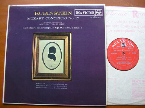 MOZART: PIANO CONCERTO No. 17 / SCHUBERT: IMPROMPTUS Op.90 Nos. 3 & 4        RUBINSTEIN / RCA VICTOR ORCHESTRA / WALLENSTEIN     SB 6578