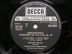 SHOSTAKOVICH: SYMPHONIES Nos. 1 & 9     WELLER / SUISSE ROMANDE    SXL 6563