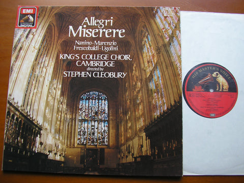 ALLEGRI: MISERERE / NANINO / MARENZIO / FRESCOBALDI / UGOLINI      KING'S COLLEGE CHOIR / CLEOBURY    27 0095