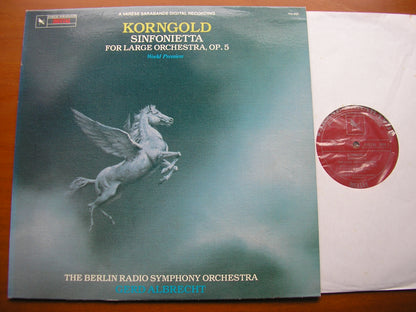 KORNGOLD: SINFONIETTA Op. 5       ALBRECHT / BERLIN RADIO SYMPHONY    704 200