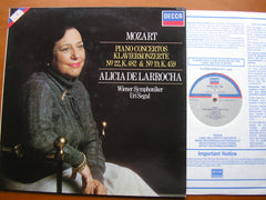 MOZART: PIANO CONCERTOS Nos. 19 & 22      LARROCHA / VIENNA SYMPHONY / SEGAL     SXDL 7566