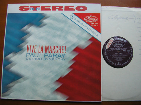 VIVE LA MARCHE!     BERLIOZ / MEYERBEER / SAINT-SAENS / CHABRIER / GOUNOD      PARAY / DETROIT SYMPHONY    AMS 16077