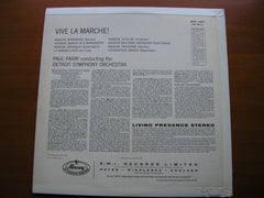 VIVE LA MARCHE!     BERLIOZ / MEYERBEER / SAINT-SAENS / CHABRIER / GOUNOD      PARAY / DETROIT SYMPHONY    AMS 16077