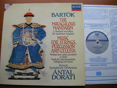 BARTOK: THE MIRACULOUS MANDARIN / MUSIC FOR STRINGS, PERCUSSION & CELESTA       DORATI / DETROIT SYMPHONY    411 894