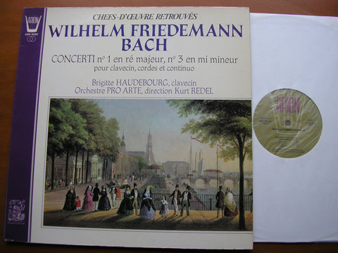 WILHELM FRIEDEMANN BACH: HARPSICHORD CONCERTOS Nos. 1 & 3    HAUDEBOURG / PRO ARTE ORCHESTRA / REDEL     ARN 38292