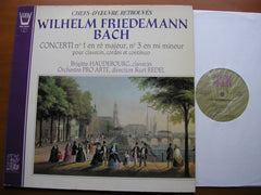 WILHELM FRIEDEMANN BACH: HARPSICHORD CONCERTOS Nos. 1 & 3    HAUDEBOURG / PRO ARTE ORCHESTRA / REDEL     ARN 38292