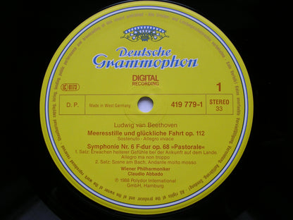 BEETHOVEN: SYMPHONY No. 6 'Pastorale' / CHORAL FANTASIA Op.80      POLLINI / VIENNA PHILHARMONIC / ABBADO   419 779