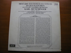 MOZART: PIANO CONCERTOS Nos. 20 & 25       KATCHEN / STUTTGART CHAMBER ORCHESTRA / MUNCHINGER     SXL 6297