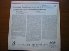 SAX 2514  SCHUBERT: SYMPHONIES Nos. 5 & 8      PHILHARMONIA / KLEMPERER