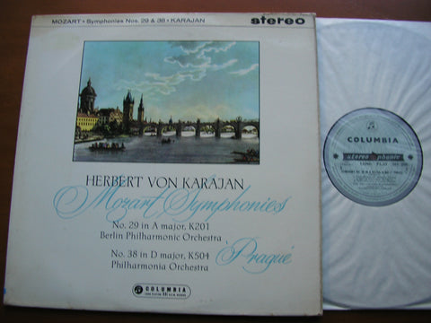 MOZART: SYMPHONIES Nos. 29 & 38 'Prague'     KARAJAN / BERLIN PHILHARMONIC / PHILHARMONIA ORCHESTRA    SAX 2356