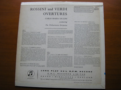SAX 2377  ROSSINI & VERDI: OVERTURES      PHILHARMONIA / GIULINI