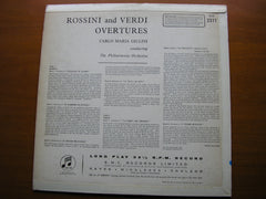 SAX 2377  ROSSINI & VERDI: OVERTURES      PHILHARMONIA / GIULINI