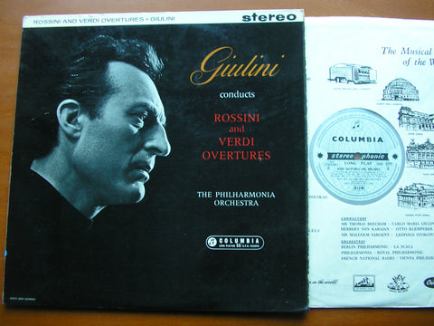 SAX 2377  ROSSINI & VERDI: OVERTURES      PHILHARMONIA / GIULINI