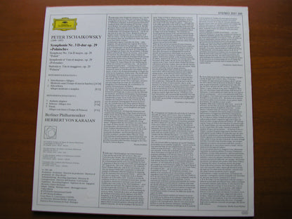 TCHAIKOVSKY: SYMPHONY No. 3 'Polish'       KARAJAN / BERLIN PHILHARMONIC    2531 286