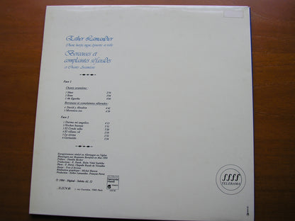 ROMANCES II       ESTHER LAMANDIER SINGS SEPHARDIC & ARAMEAN SONGS      AL 12