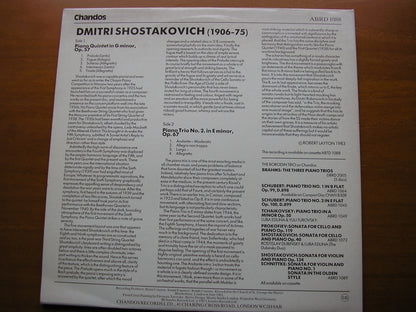 SHOSTAKOVICH: PIANO QUINTET / PIANO TRIO No. 2      THE BORODIN TRIO / ZWEIG / HORNER       ABRD 1088