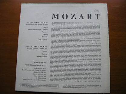MOZART: DIVERTIMENTO K334 / QUINTET K407    BERLIN PHILHARMONIC OCTET     SAL 3691