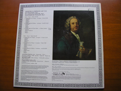GEMINIANI: SIX CELLO SONATAS Op. 5      PLEETH / WEBB / HOGWOOD     DSLO 513