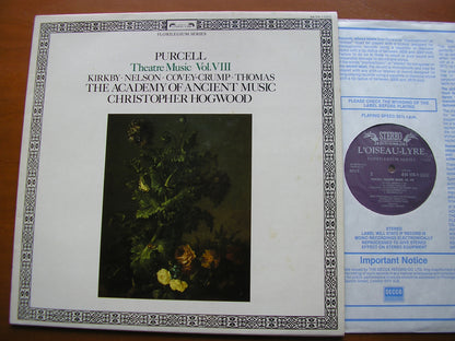 PURCELL: THEATRE MUSIC  Volume VIII    SOLOISTS / ACADEMY OF ANCIENT MUSIC / CHRISTOPHER HOGWOOD     414 174