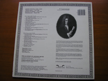 PURCELL: THEATRE MUSIC  Volume VIII    SOLOISTS / ACADEMY OF ANCIENT MUSIC / CHRISTOPHER HOGWOOD     414 174