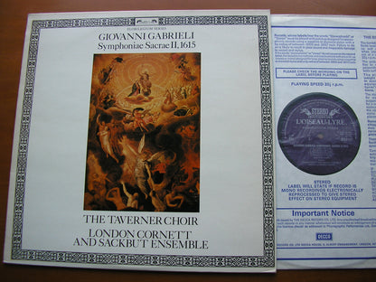 GABRIELI: SYMPHONIAE SACRE II  1615     THE TAVERNER CHOIR / LONDON CORNETT & SACKBUT ENSEMBLE / PARROTT      DSLO 537