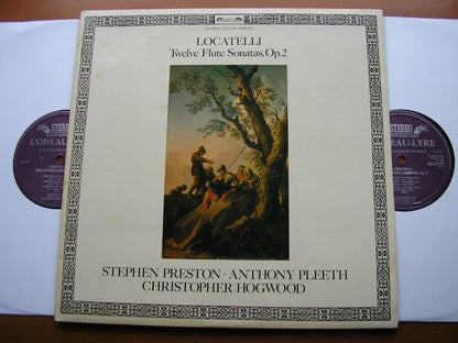 LOCATELLI: TWELVE FLUTE SONATAS Op. 2       PRESTON / PLEETH / HOGWOOD     2 LP       DSLO 578 / 9