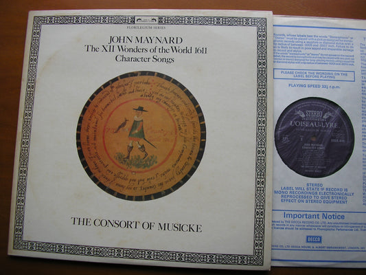 MAYNARD: THE 12 WONDERS OF THE WORLD      THE CONSORT OF MUSICKE / ROOLEY    DSLO 545