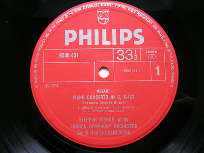 MOZART: PIANO CONCERTOS Nos. 21 & 25      BISHOP / LONDON SYMPHONY / DAVIS     6500 431