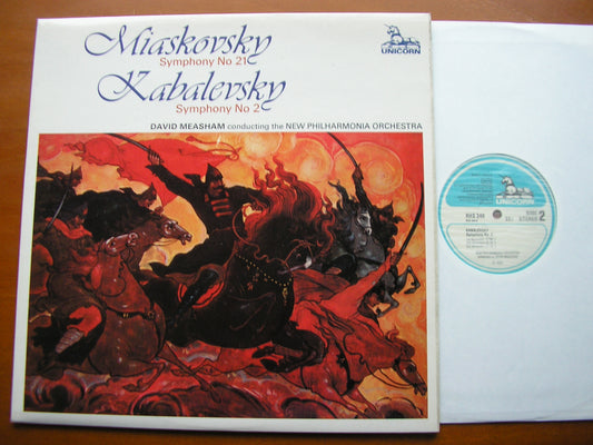 MIASKOVSKY: SYMPHONY No. 2 / KABALEVSKY: SYMPHONY No. 21     MEASHAM / NEW PHILHARMONIA     RHS 346