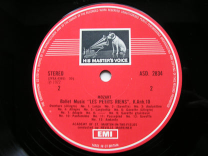 MOZART: LES PETITS RIENS / OVERTURES MARRINER / ASMIF ASD 2834