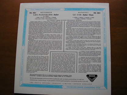 MEYERBEER: LES PATINEURS / MASSENET: LE CID    MARTINON / ISRAEL PHILHARMONIC    SXL 2021