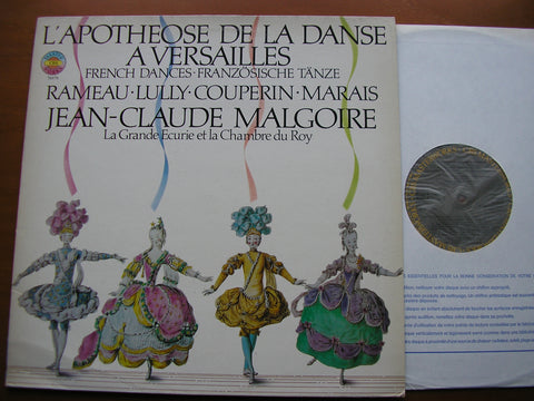 FRENCH DANCES AT VERSAILLES: COUPERIN / RAMEAU / LULLY / MARAIS      LA GRANDE ECURIE ET LA CHAMBRE DU ROI / MALGOIRE      76979