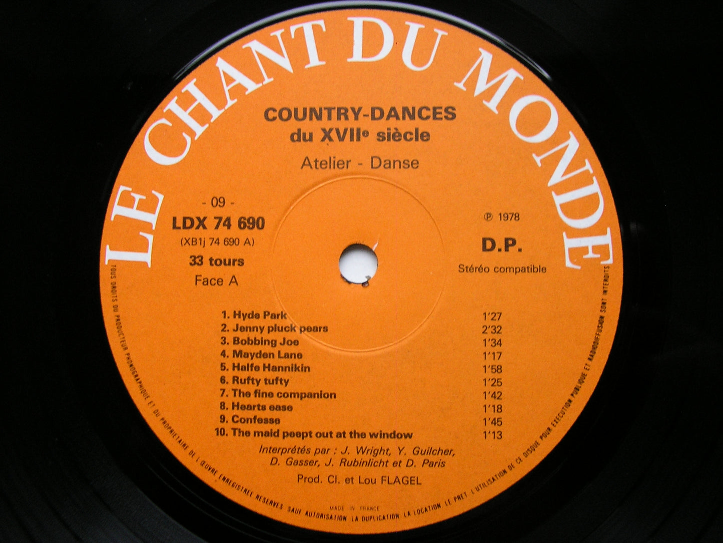 JOHN PLAYFORD  The English Dancing Master (1651)        22 COUNTRY DANCES       LDX 74690