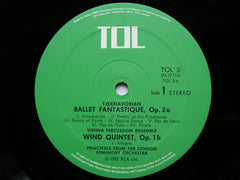 TJEKNAVORIAN: BALLET FANTASTIQUE / WIND QUINTET / LAKE VAN SUITE     VIENNA PERCUSSION ENSEMBLE / TJEKNAVORIAN    TOL 3