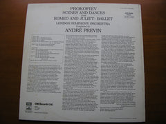 PROKOFIEV: ROMEO & JULIET  excerpts      LONDON SYMPHONY / PREVIN     ASD 3054