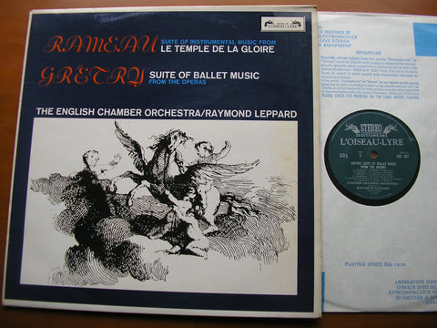 RAMEAU: LA TEMPLE DE LA GLOIRE / GRETRY: SUITE OF BALLET MUSIC    ENGLISH CHAMBER ORCHESTRA / LEPPARD    SOL 297