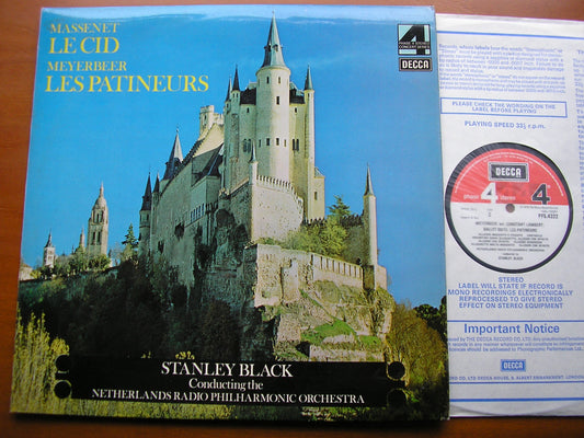 MASSENET: LE CID / MEYERBEER: LES PATINEURS       NETHERLANDS RADIO ORCHESTRA / STANLEY BLACK     PFS 4322