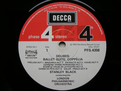 DELIBES: COPPELIA Suite / SYLVIA Suite      LONDON PHILHARMONIC ORCHESTRA / BLACK    PFS 4358