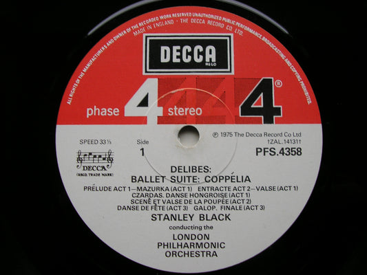 DELIBES: COPPELIA Suite / SYLVIA Suite      LONDON PHILHARMONIC ORCHESTRA / BLACK    PFS 4358