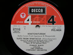 KHACHATURIAN: SPARTACUS / MASQUERADE ballet suites     LONDON SYMPHONY / BLACK     PFS 4434