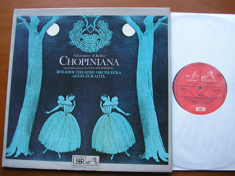 GLAZOUNOV - KELLER: CHOPINIANA      BOLSHOI THEATRE ORCHESTRA / ZURAITIS     ASD 2925