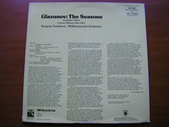 GLAZOUNOV: THE SEASONS / CONCERT WALTZES Nos 1 & 2      YEVGENY SVETLANOV / PHILHARMONIA     ASD 3601