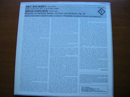 BALAKIREV: PIANO CONCERTO / LIAPUNOV: RHAPSODY     PONTI / WESTPHALIAN SYMPHONY / LANDAU   QTVS 34645