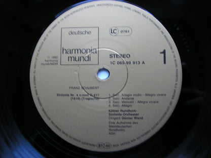 SCHUBERT: SYMPHONIES Nos. 4 & 8 'Unfinished'      WAND / COLOGNE RADIO SYMPHONY    065 99 913